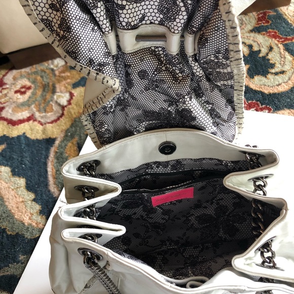 Betsy Johnson Gunmetal and Diamond handbag - Picture 5 of 5